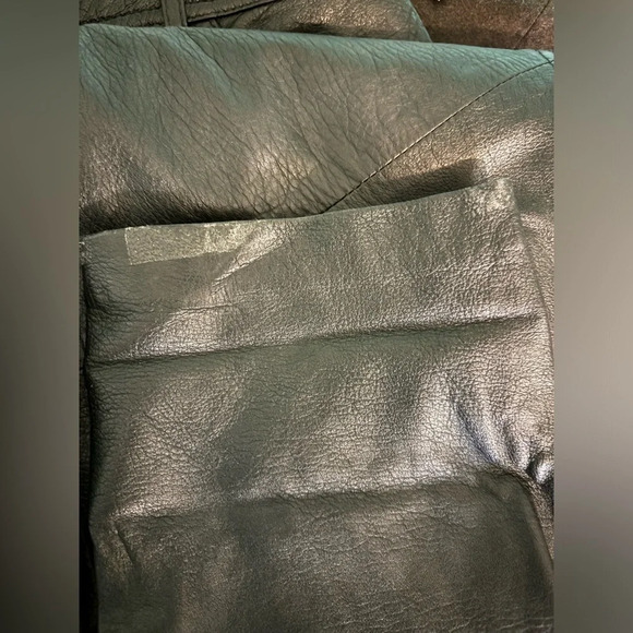 Wilsons Leather Black Faux Leather Straight Leg Trousers - Picture 7 of 11